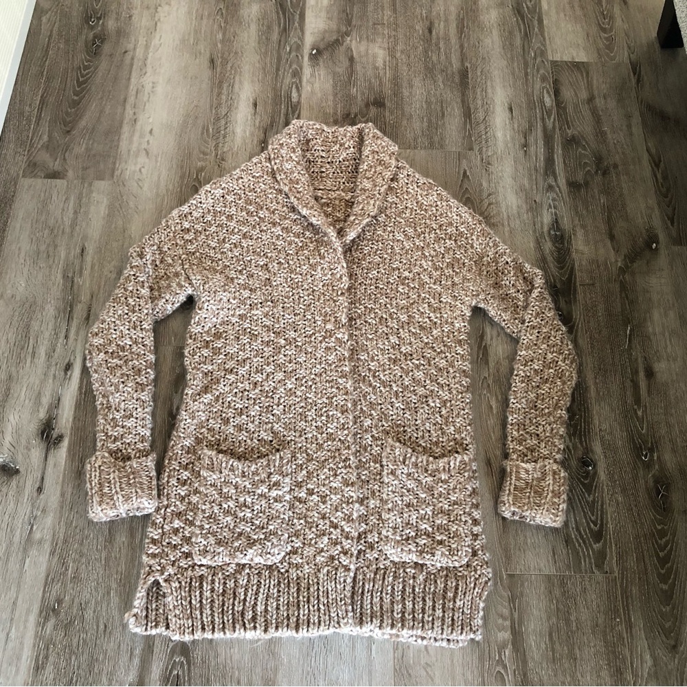 Joe Fresh Tan Knit Cardigan Sweater